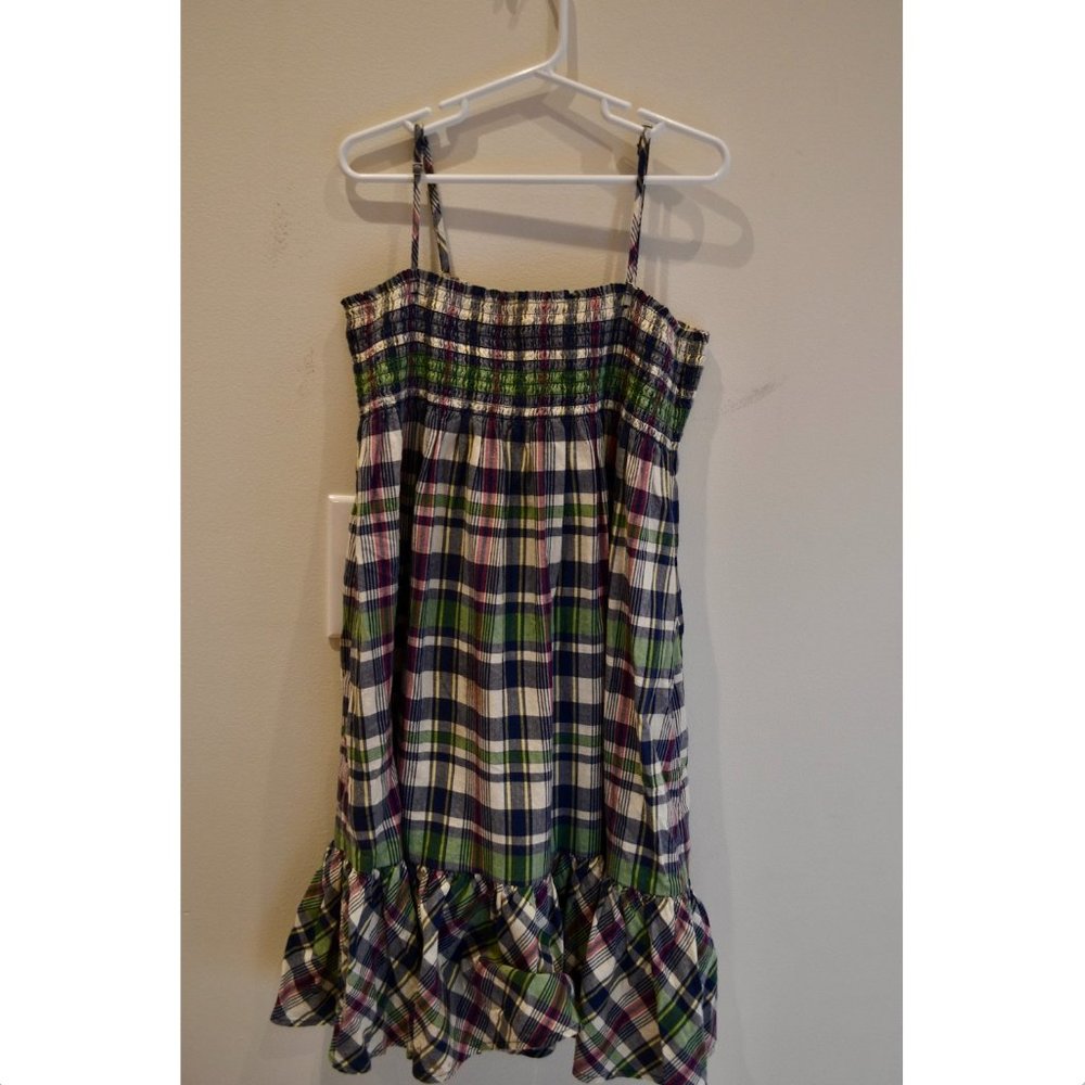 Polo Ralph Lauren Girls (10) Plaid Dress with Ruffle Hem